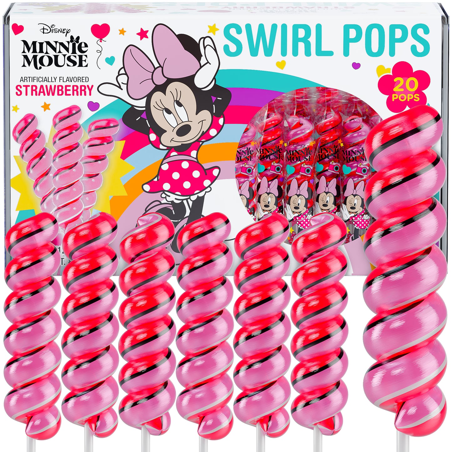 Minnie Mouse Lollipops 20pk- Minnie Mouse Candy