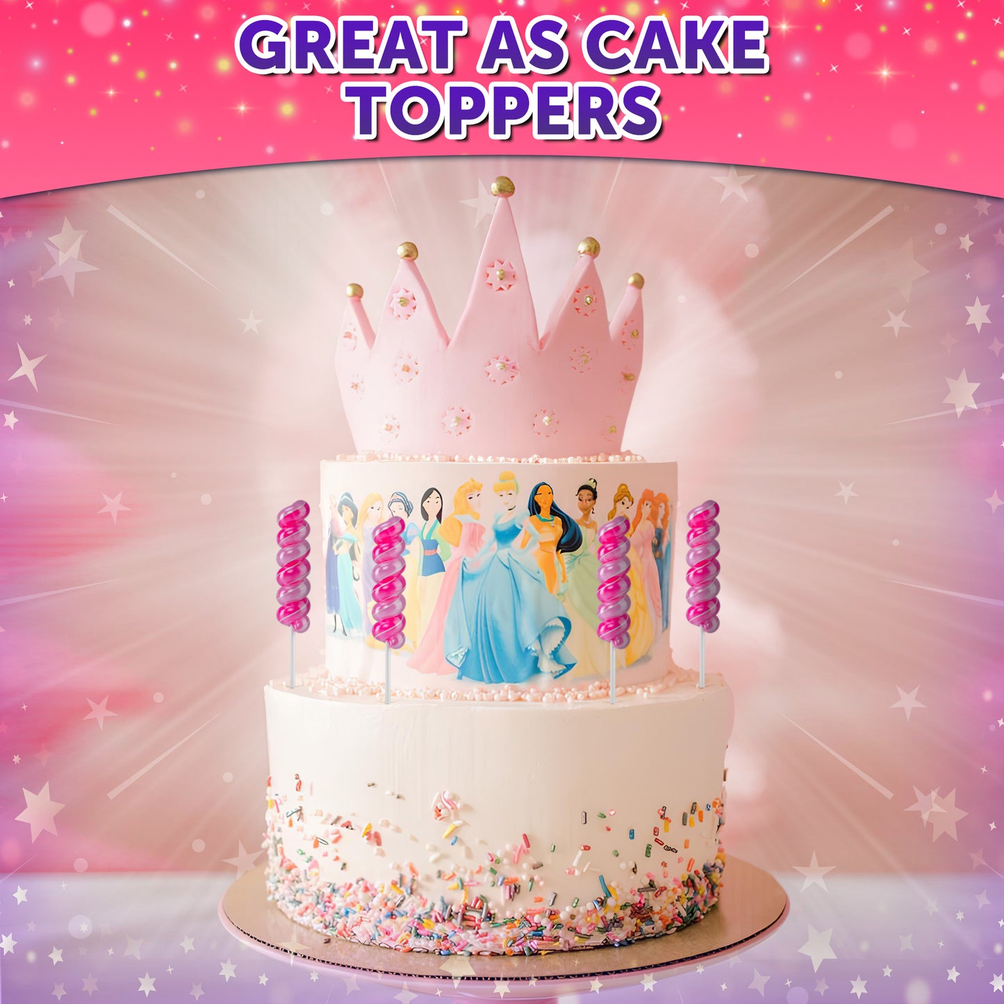 Disney Princess Lollipops - Disney Princess Candy