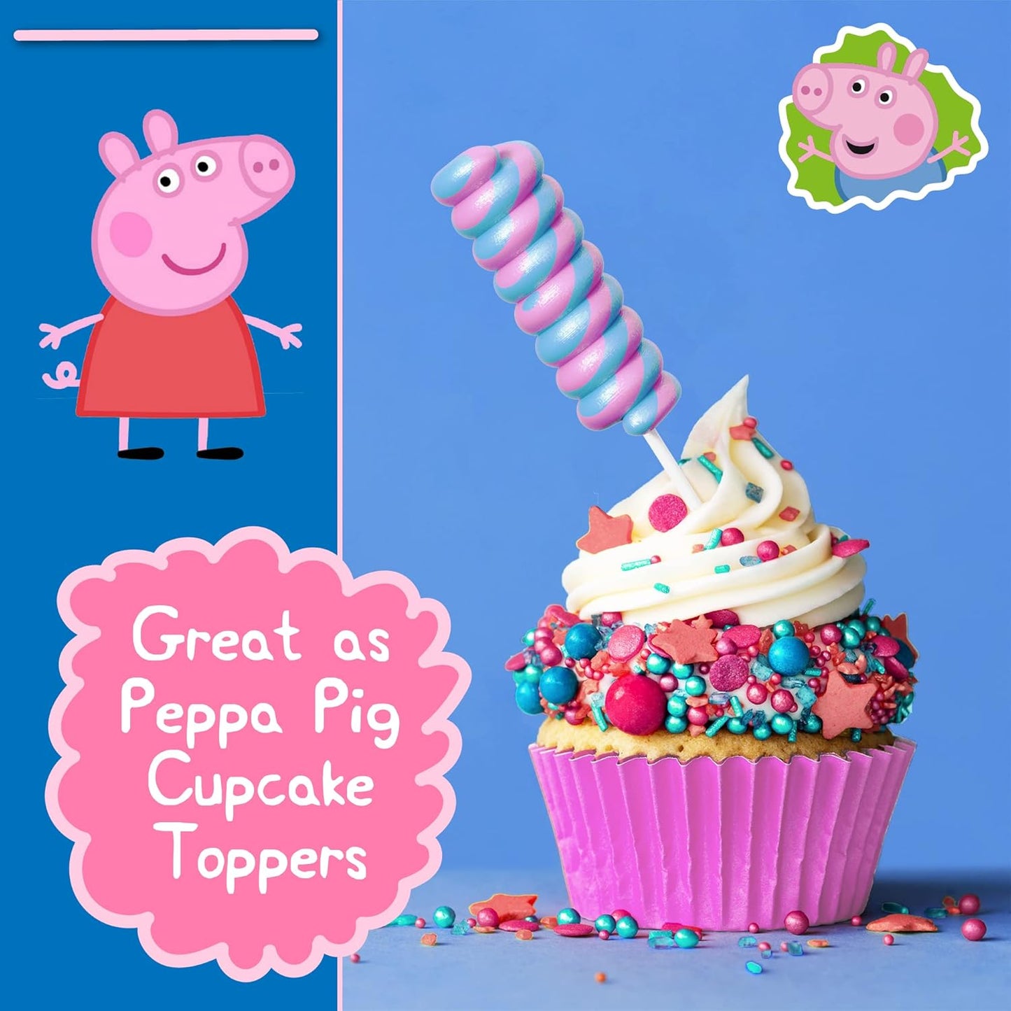 Peppa Pig Swirl Lollipops 20pk - Peppa Pig Candy