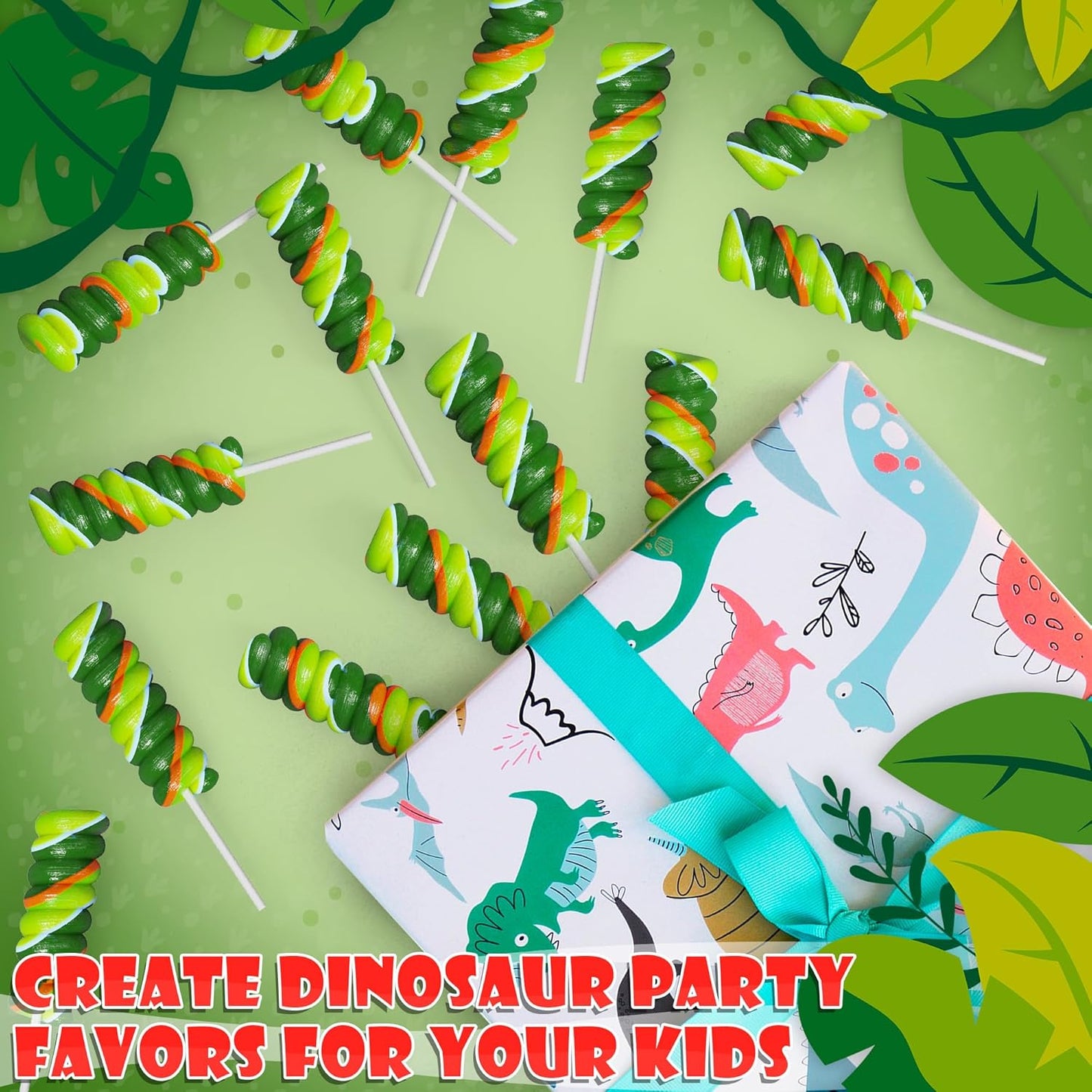 Dinosaur Lollipops 20pk - Dinosaur Candy