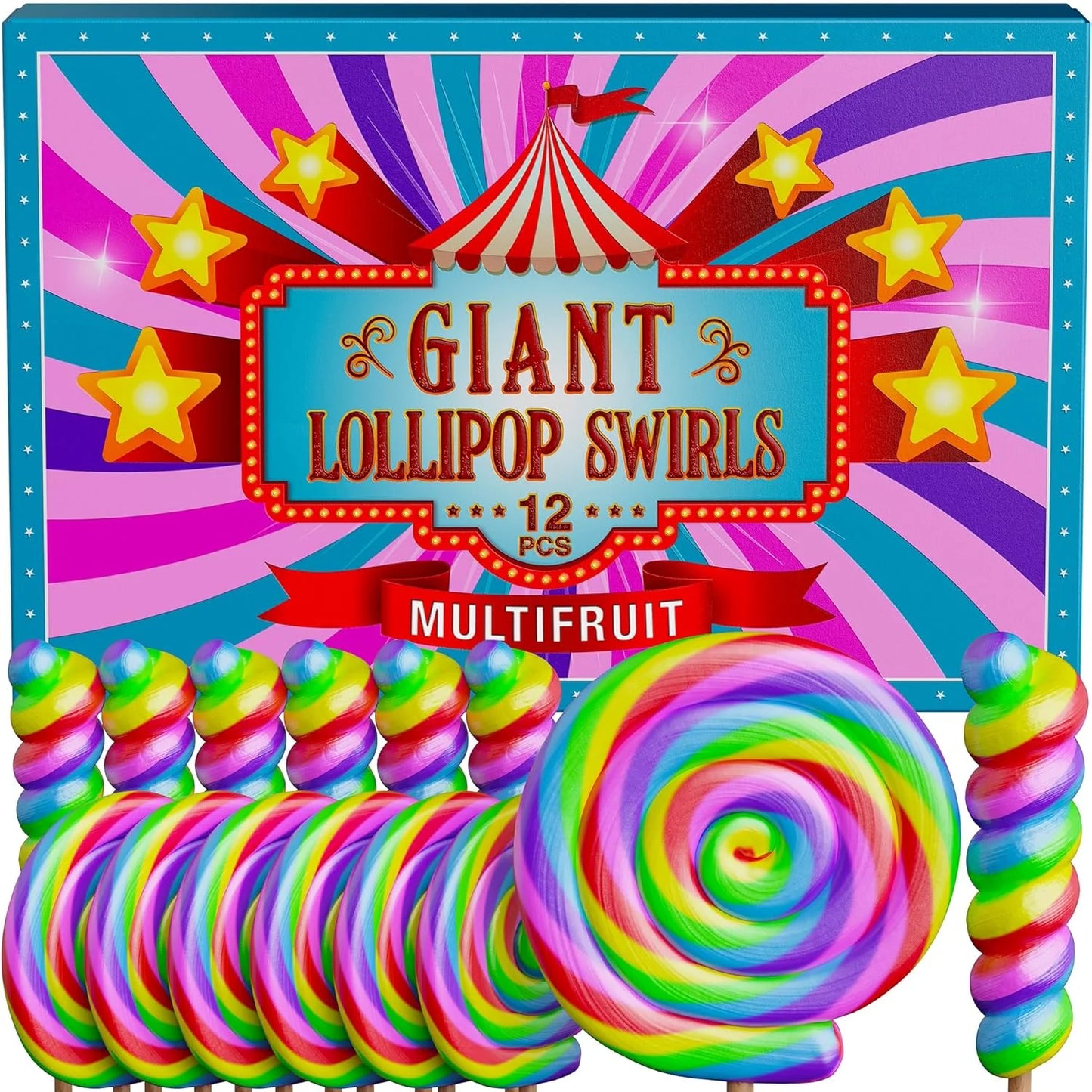 Giant Lollipops for Cake Toppers & Party Decorations