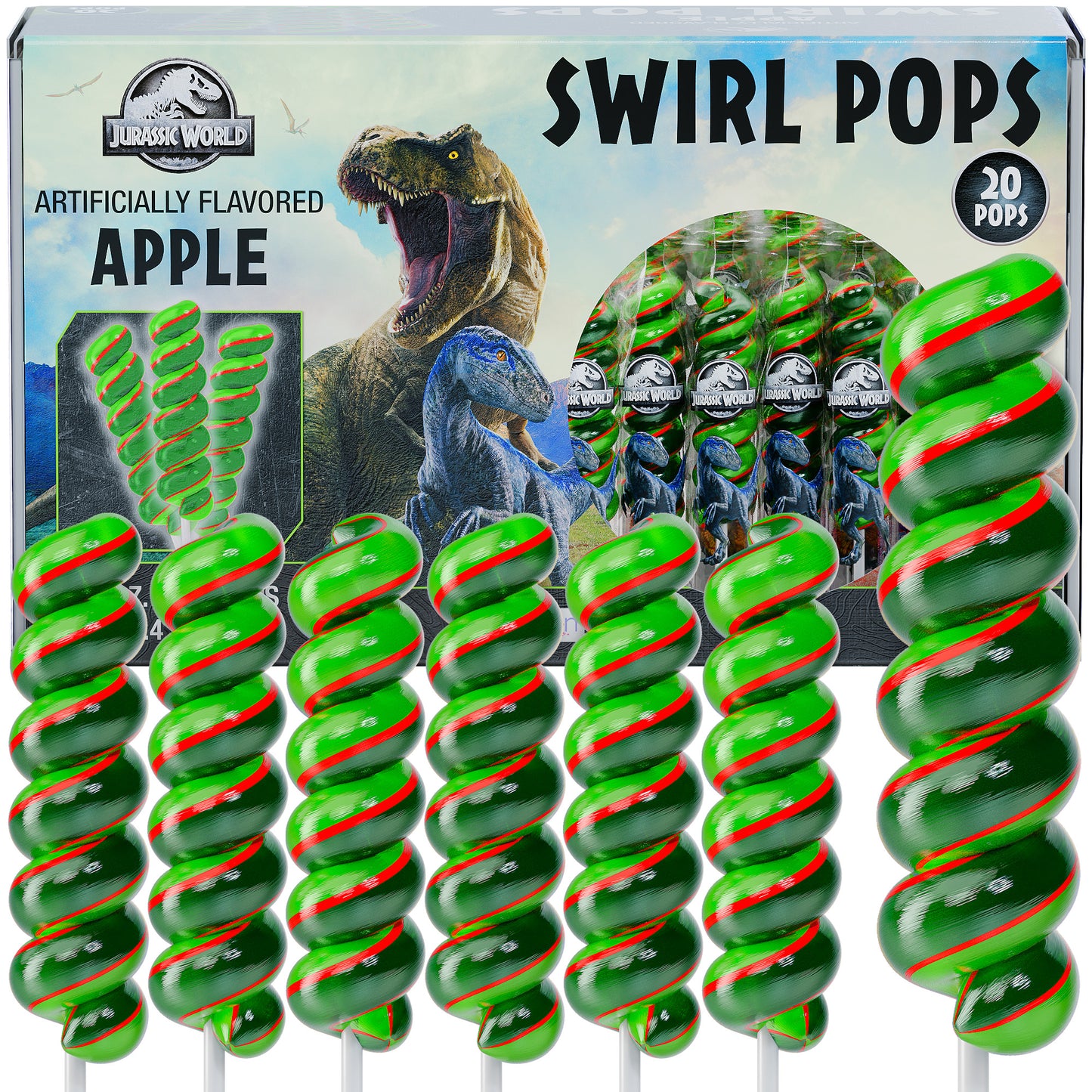 Jurassic World Lollipops 20pk- Jurassic World Candy