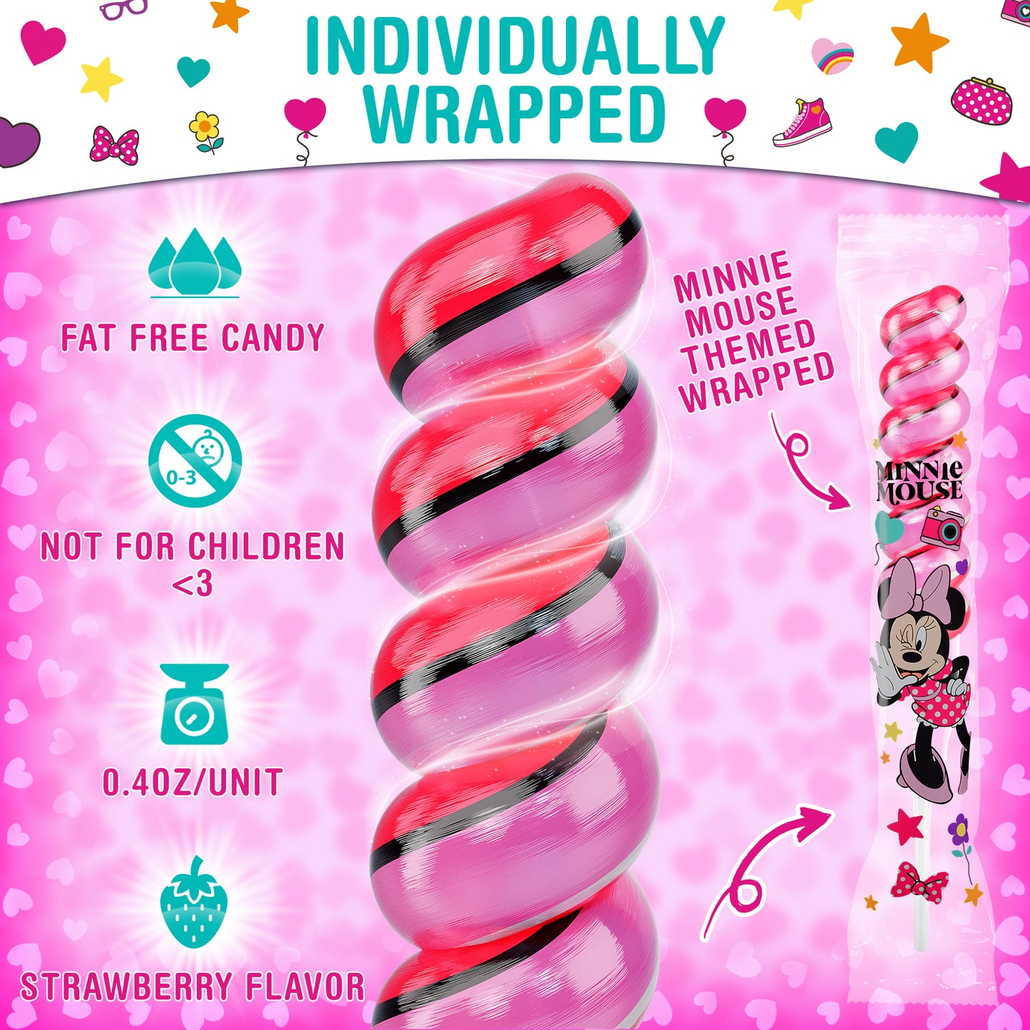 Minnie Mouse Lollipops 20pk- Minnie Mouse Candy