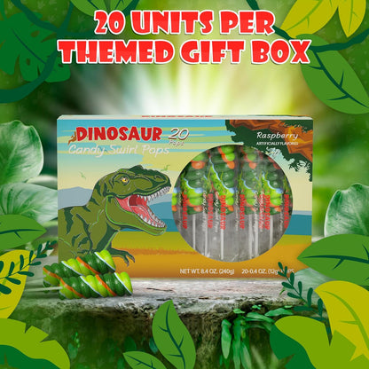 Dinosaur Lollipops 20pk - Dinosaur Candy