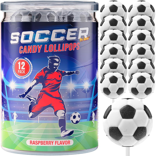 Soccer Lollipops 12pk - Soccer Candy