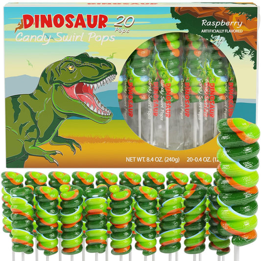 Dinosaur Lollipops 20pk - Dinosaur Candy