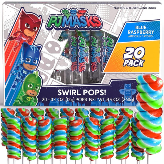 PJ Masks Lollipops Swirl 20Pk - PJ Masks Candy