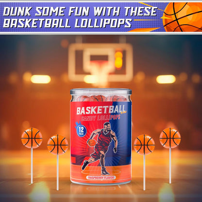 Basketball lollipops as perfect fillers for party favor bags and pinatas