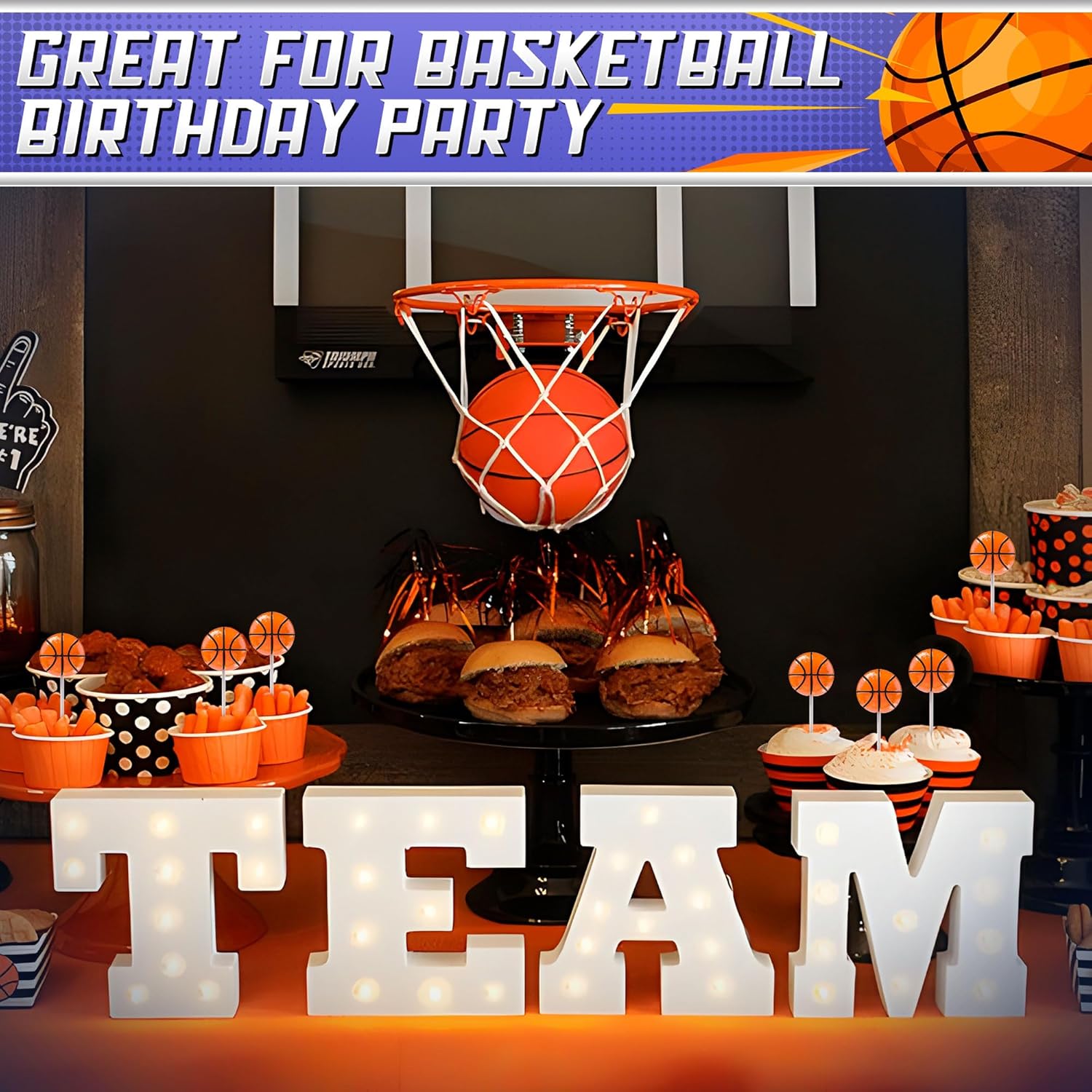 Orange basketball lollipops for sale, great for themed parties and gifts