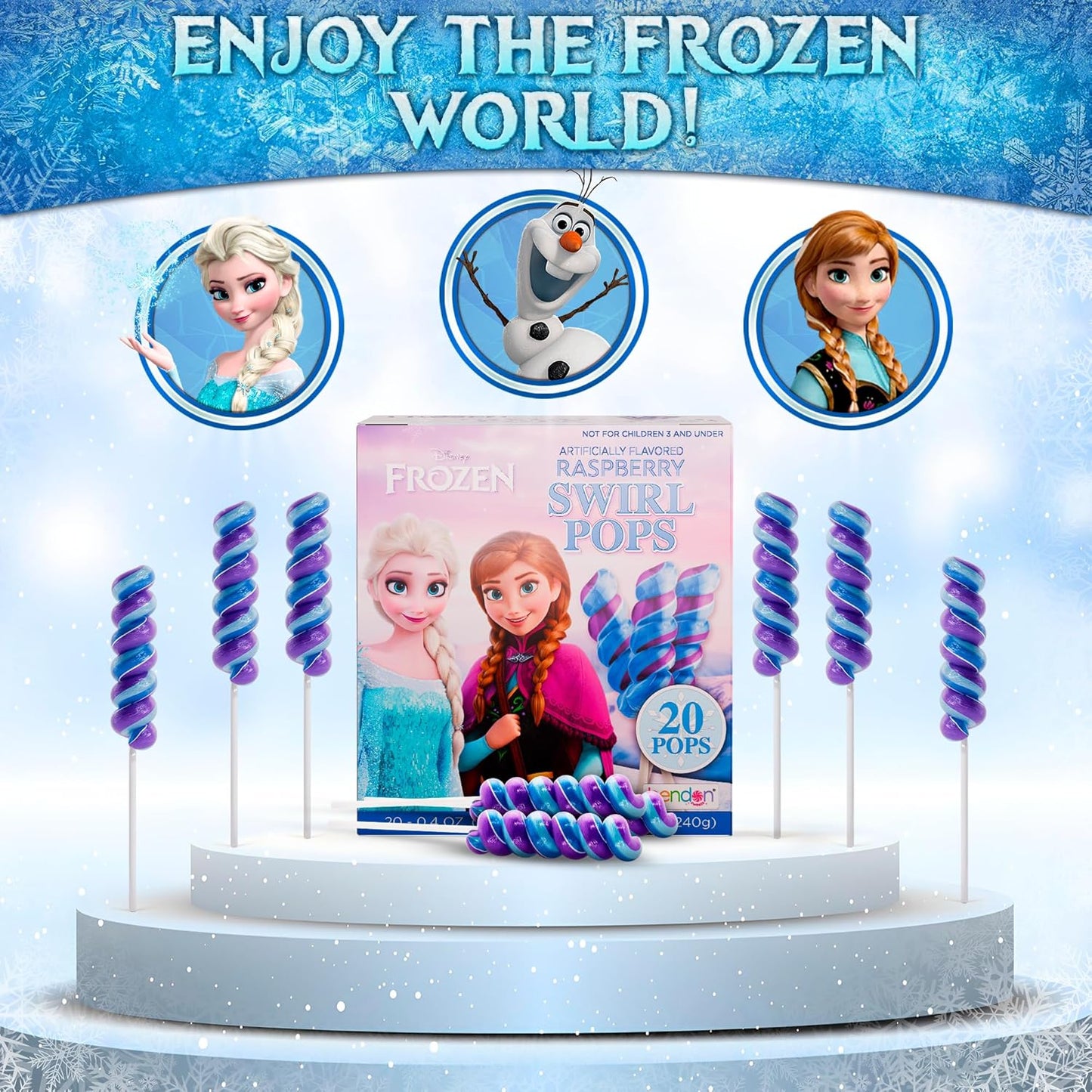 Frozen Themed Lollipops with Elsa and Anna