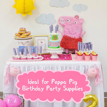 Party favor lollipops with Peppa Pig theme
