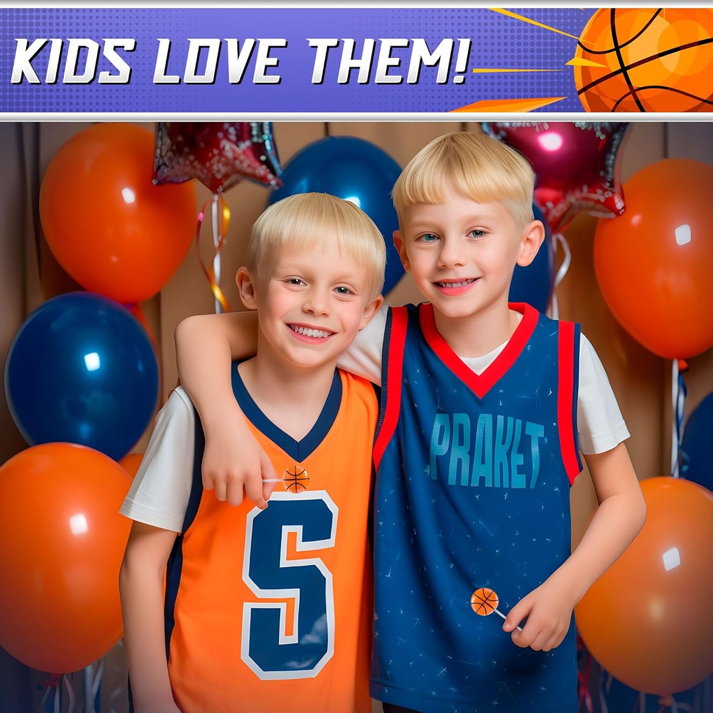 Basketball themed lollipops perfect for rewarding young athletes